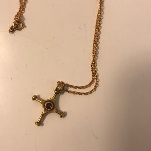Vintage cross necklace